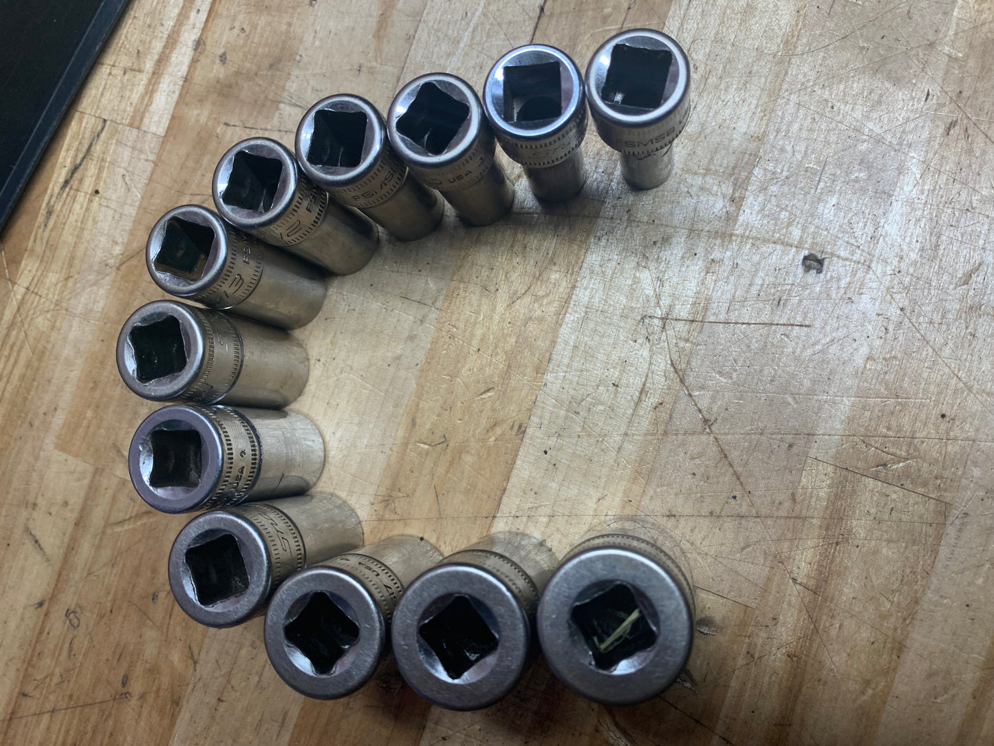 Snap On 3/8" Semi Deep Metric Socket Set  212YFSMSY