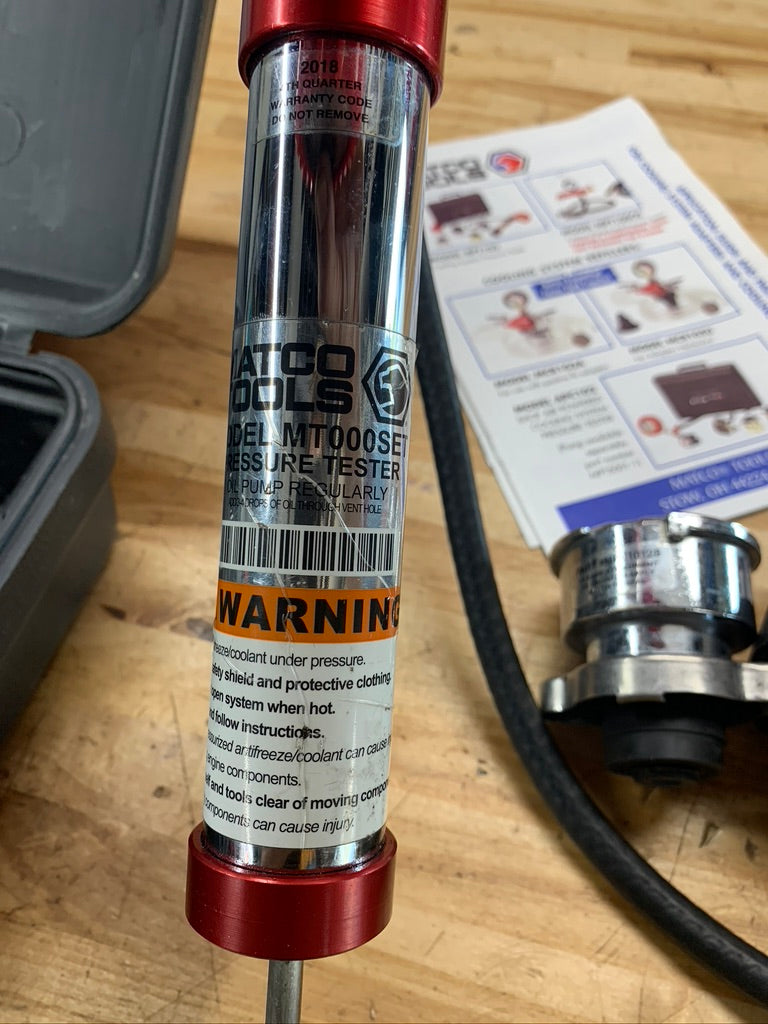 Matco cooling system pressure tester RPT103