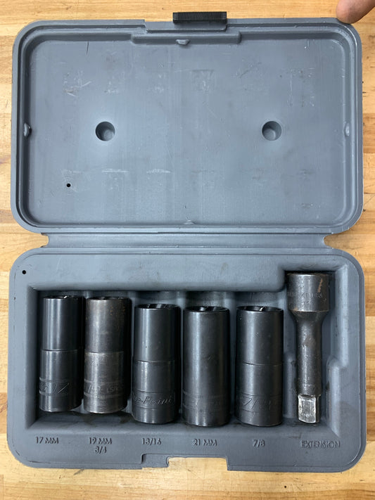 Blue Point Wheel Flip Socket Set Lug Nut Extractor Kit LSR1500