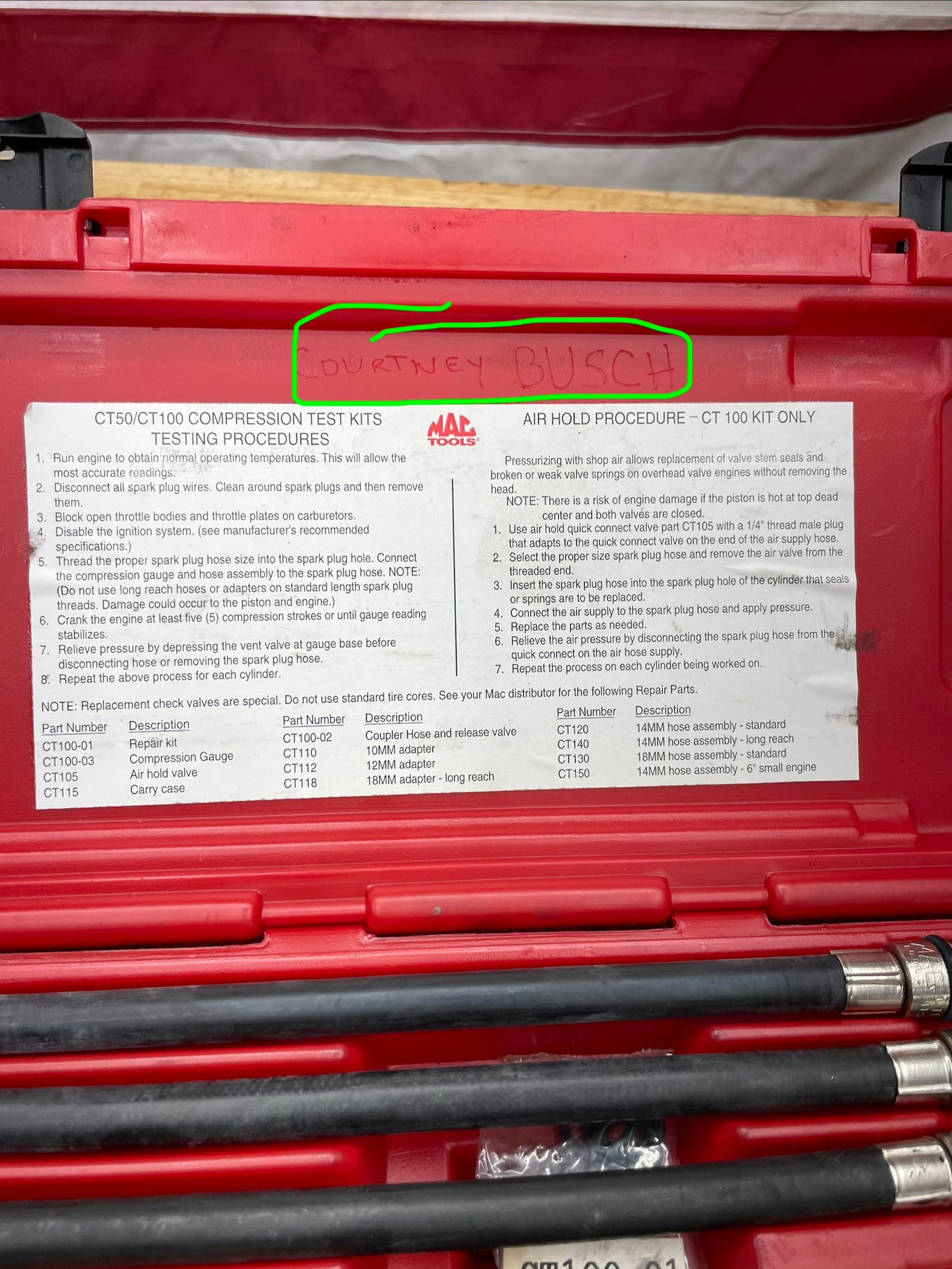 Mac Compression Gauge Set NICE