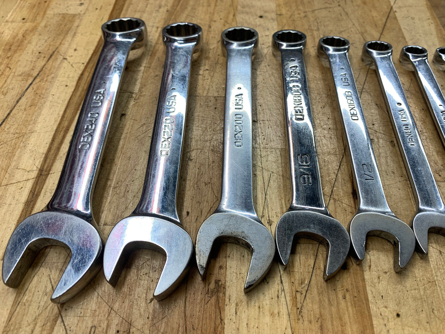 Snap On Short Pattern SAE Wrench Set 9pc 5/16"-3/4OEXS709B