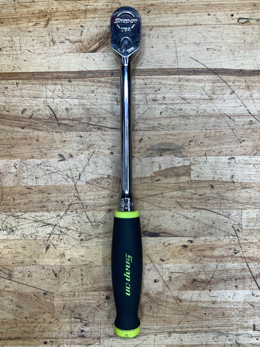 Snap On 3/8” Long Soft Grip Ratchet HIVIZ USA FHL80
