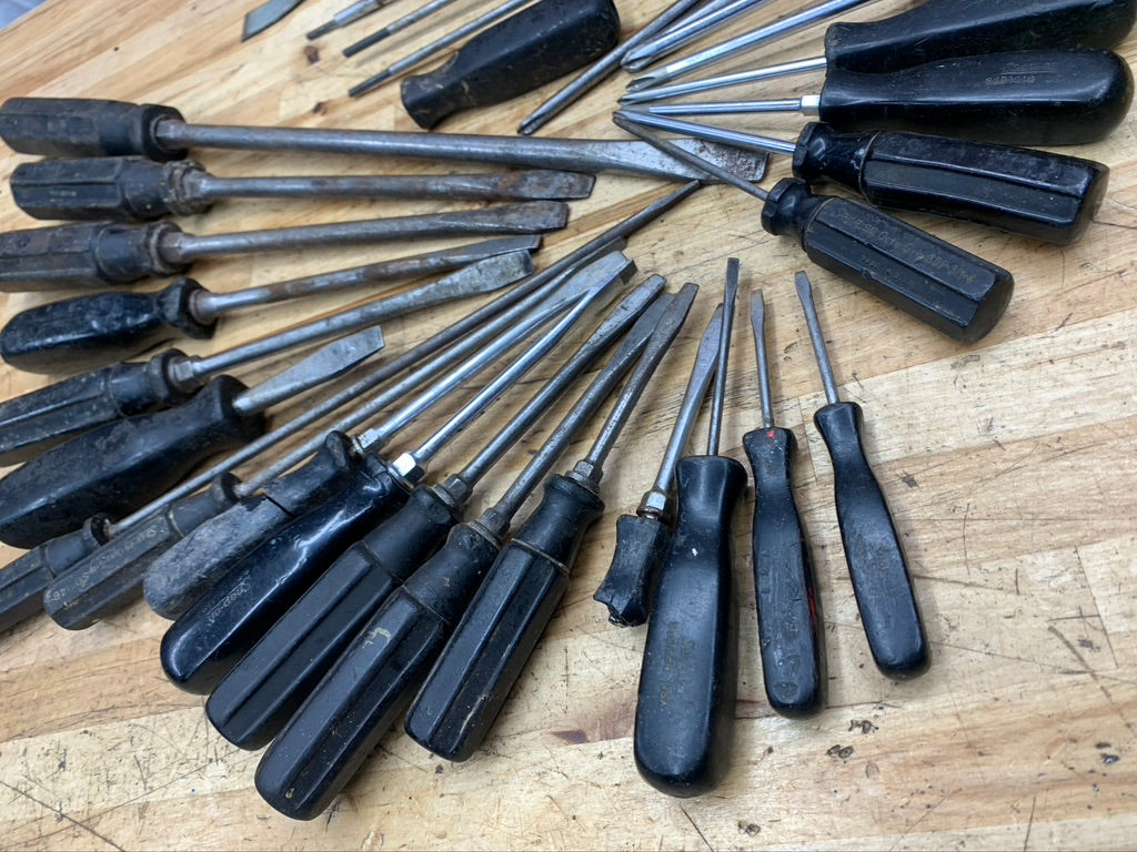 Snap On Vintage & Octo Grip Screwdriver BIG BUNDLE 35pc USA