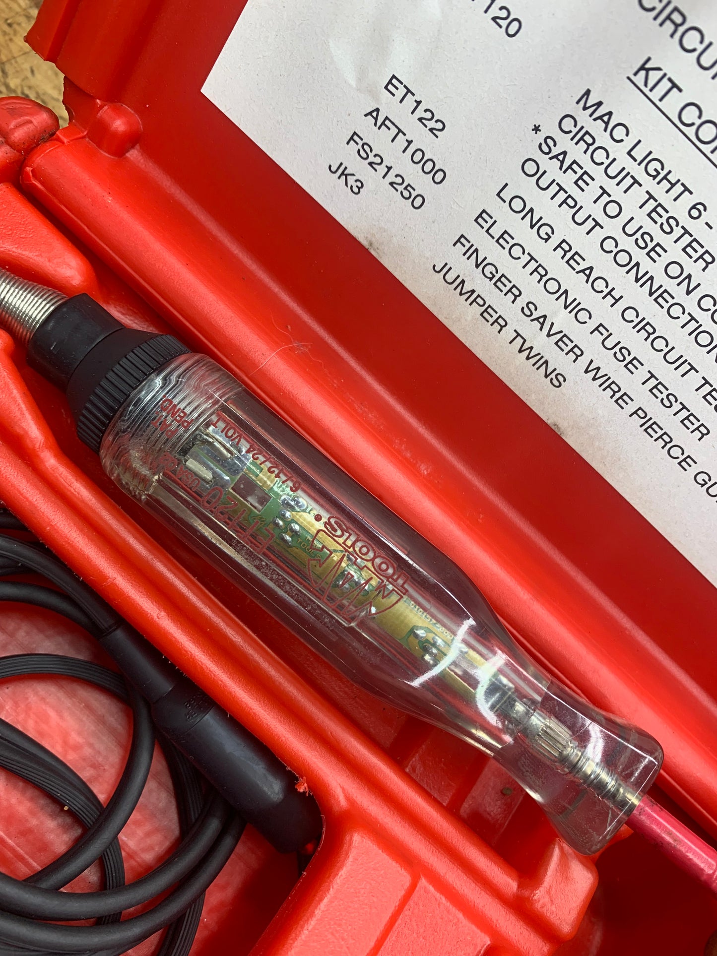 Mac Tools Test Light Kit USA ET112