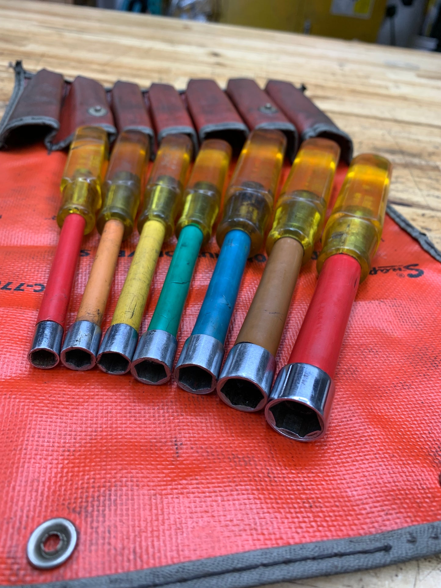 Snap On Vintage SAE Nut Driver Set 7pc. USA ND-1070K