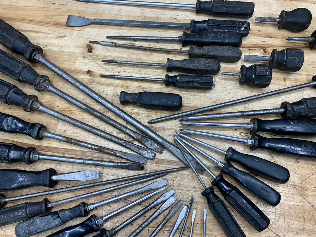 Snap On Vintage & Octo Grip Screwdriver BIG BUNDLE 35pc USA