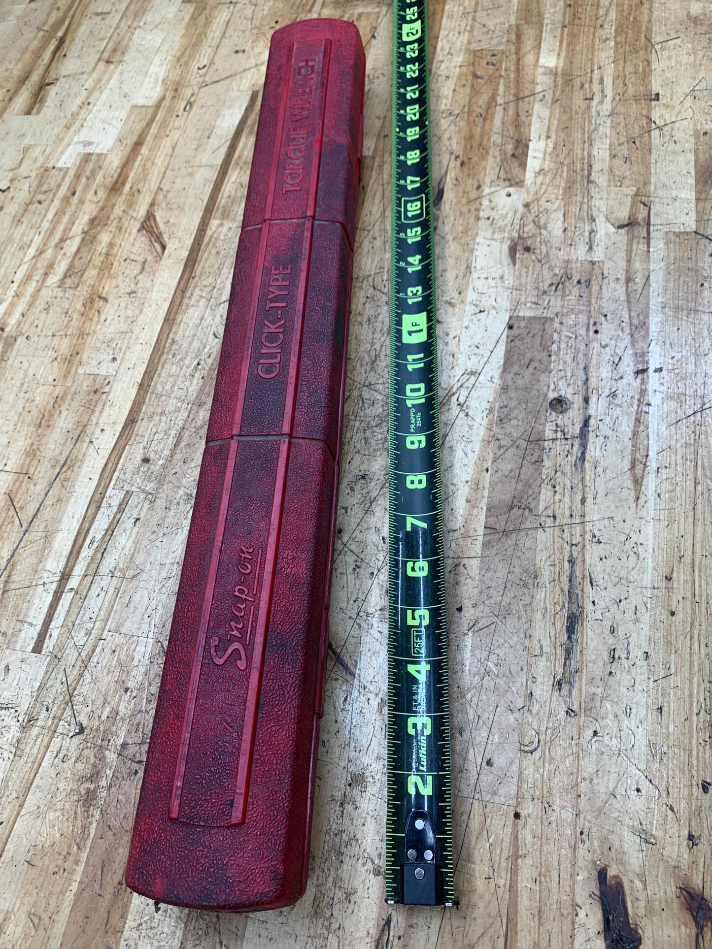 Snap On 1/2” Torque Wrench 50-250 ft lb. Click Style USA TQFR250