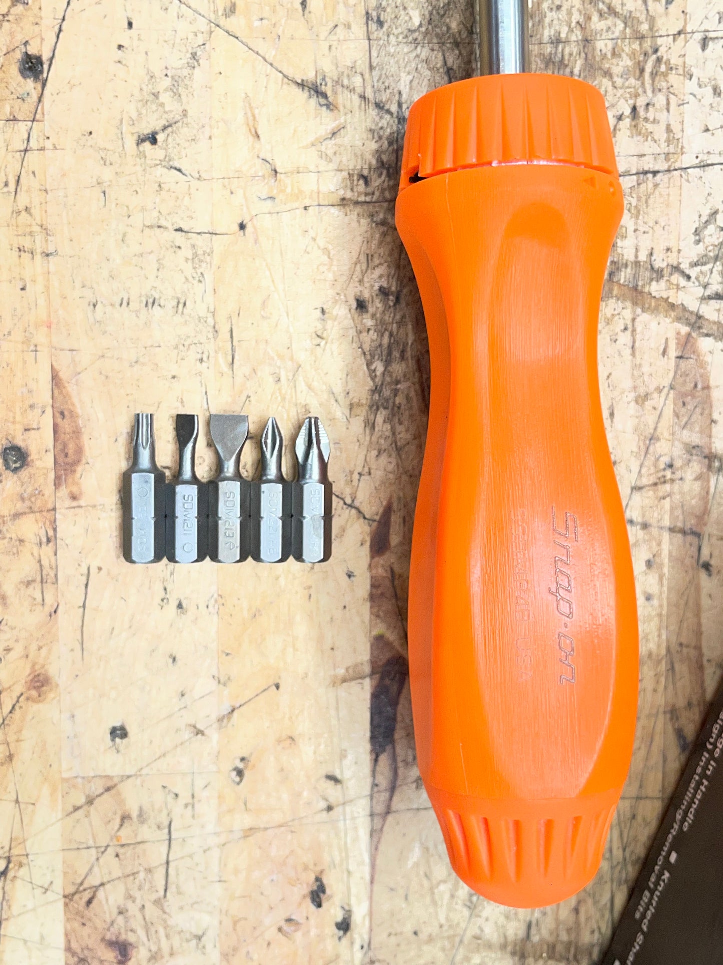 Snap On Ratcheting Screwdriver Orange Hard Handle USA BRAND NEW SSDMR4B