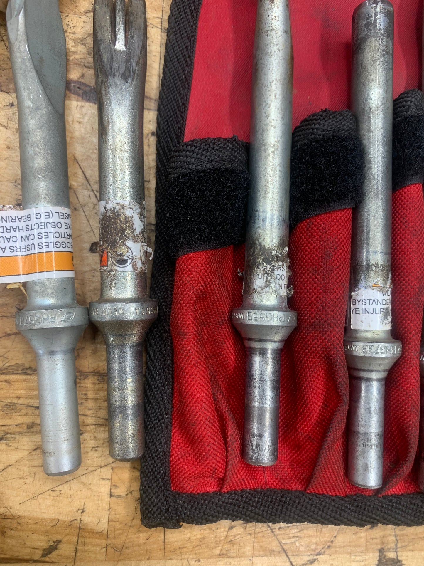Snap On 6pc+1 Air Hammer Bit Set PHG1066BK