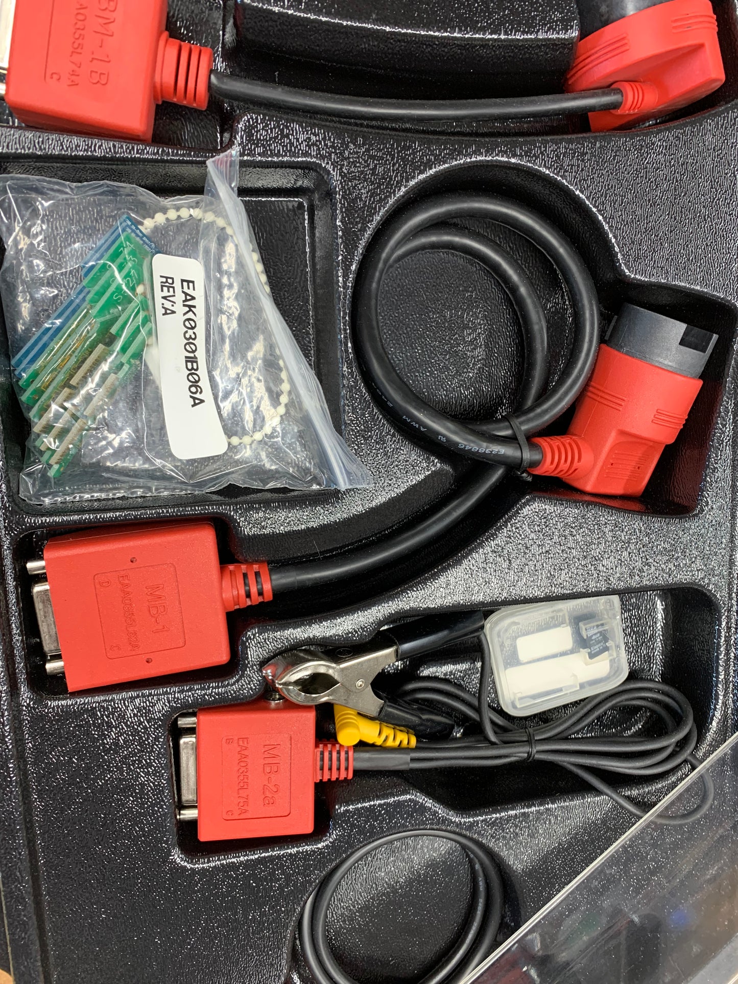 Snap On Modis Ultra Scan Tool OSCILLOSCOPE & European OBD Adapter Tray Set EEMS328