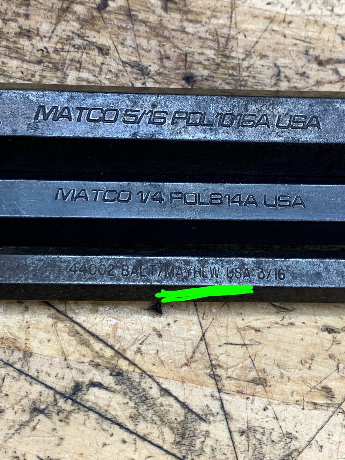 Matco* Long Taper Drift Punch Set 3pc USA