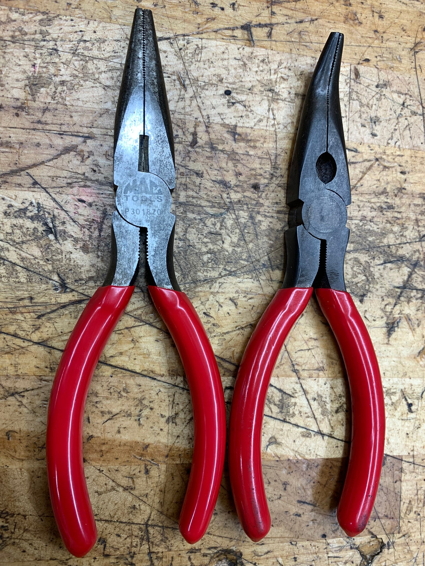 Mac Tools 2pc Needle Nose and Bent NN Plier Set