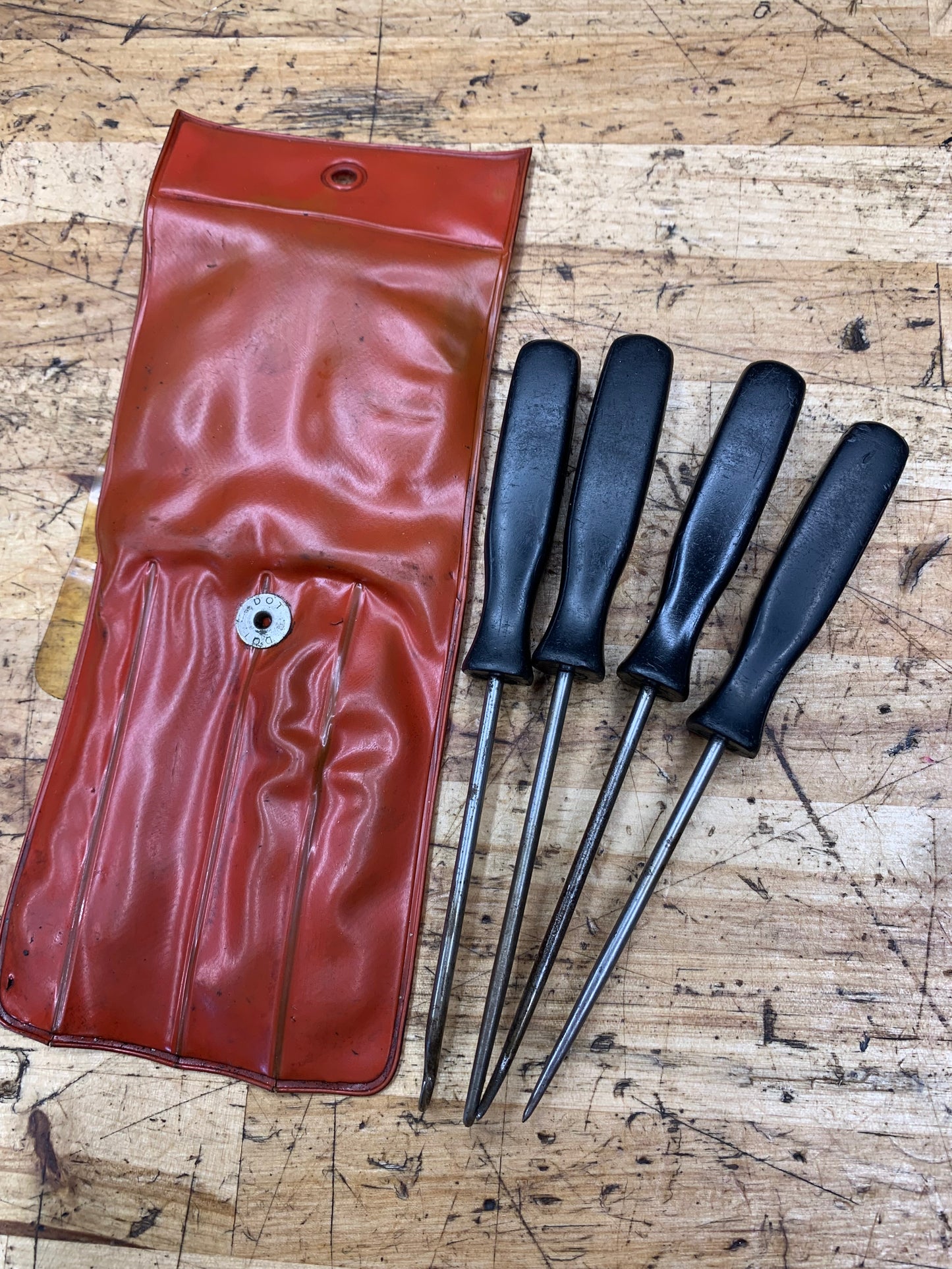 Snap On Vintage 4pc Pick Set Pouch USA ASA204