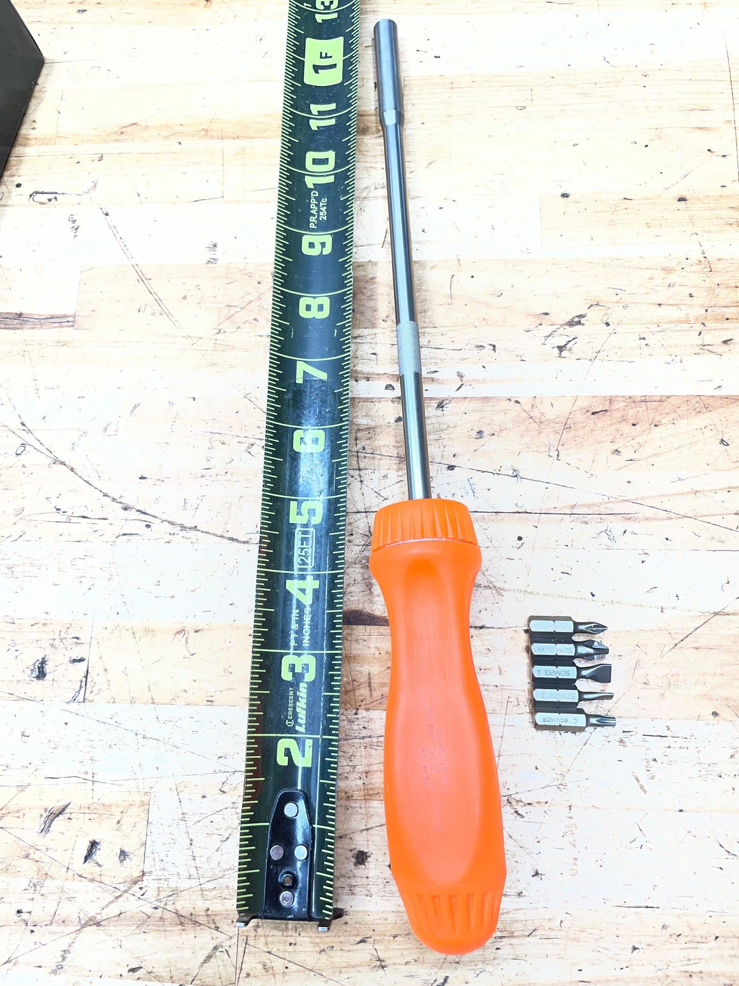 Snap On Long Ratcheting Screwdriver Orange Hard Handle USA BRAND NEW SSDMR8A