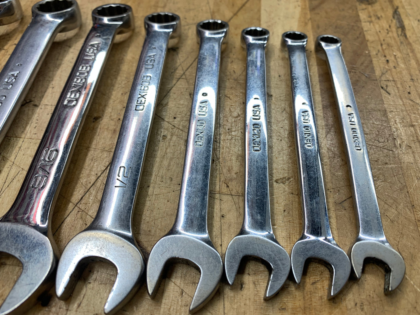 Snap On Short Pattern SAE Wrench Set 9pc 5/16"-3/4OEXS709B