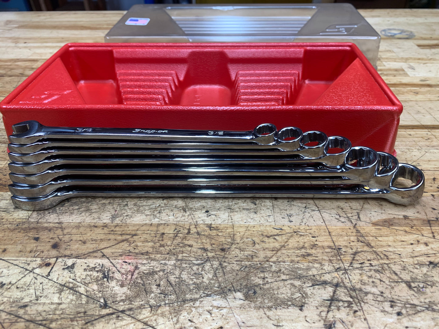 Snap On SAE Combo Wrench Set Flank Drive 7pc BRAND NEW USA SOEX707