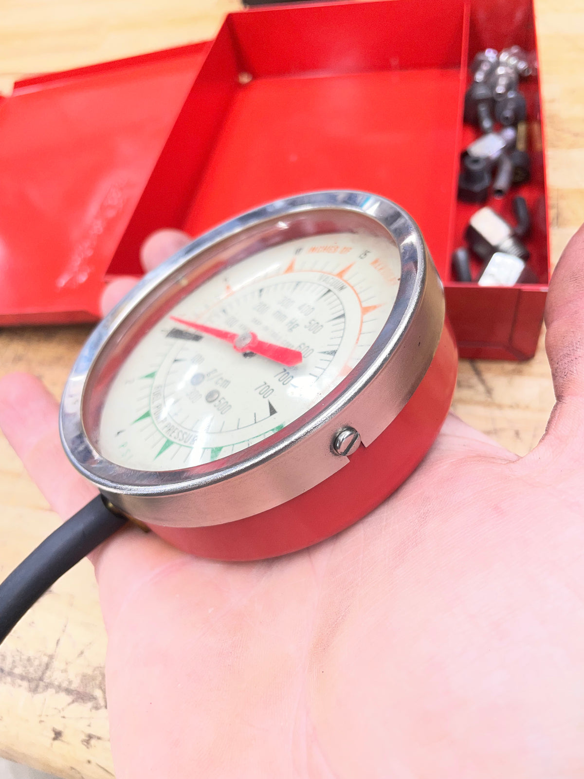 Snap On Vacuum Gauge/Fuel Pressure Gauge USA KRA128