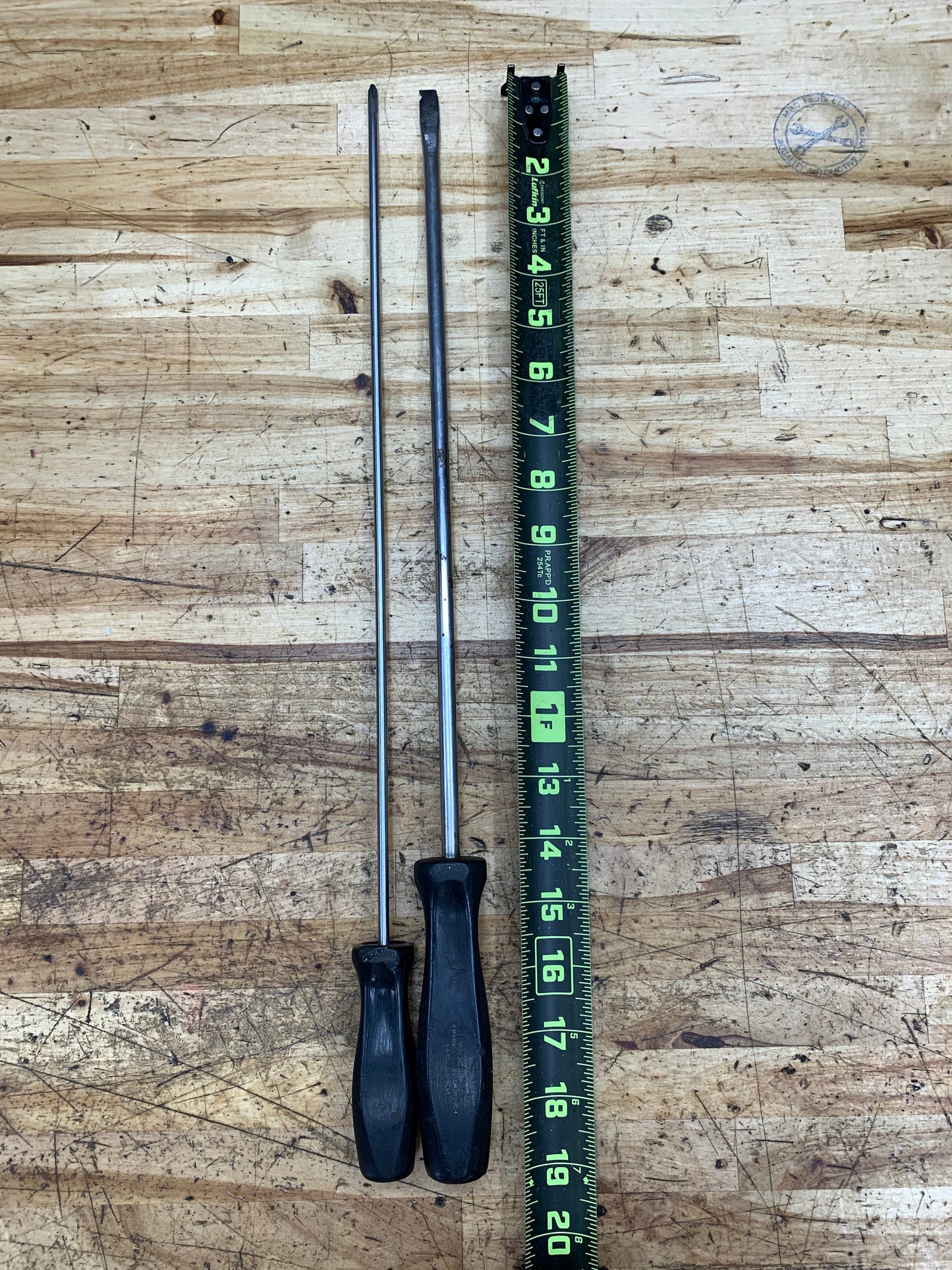 Snap On Long Screwdriver Set 2pc Flathead/Phillips Hard Handle USA
