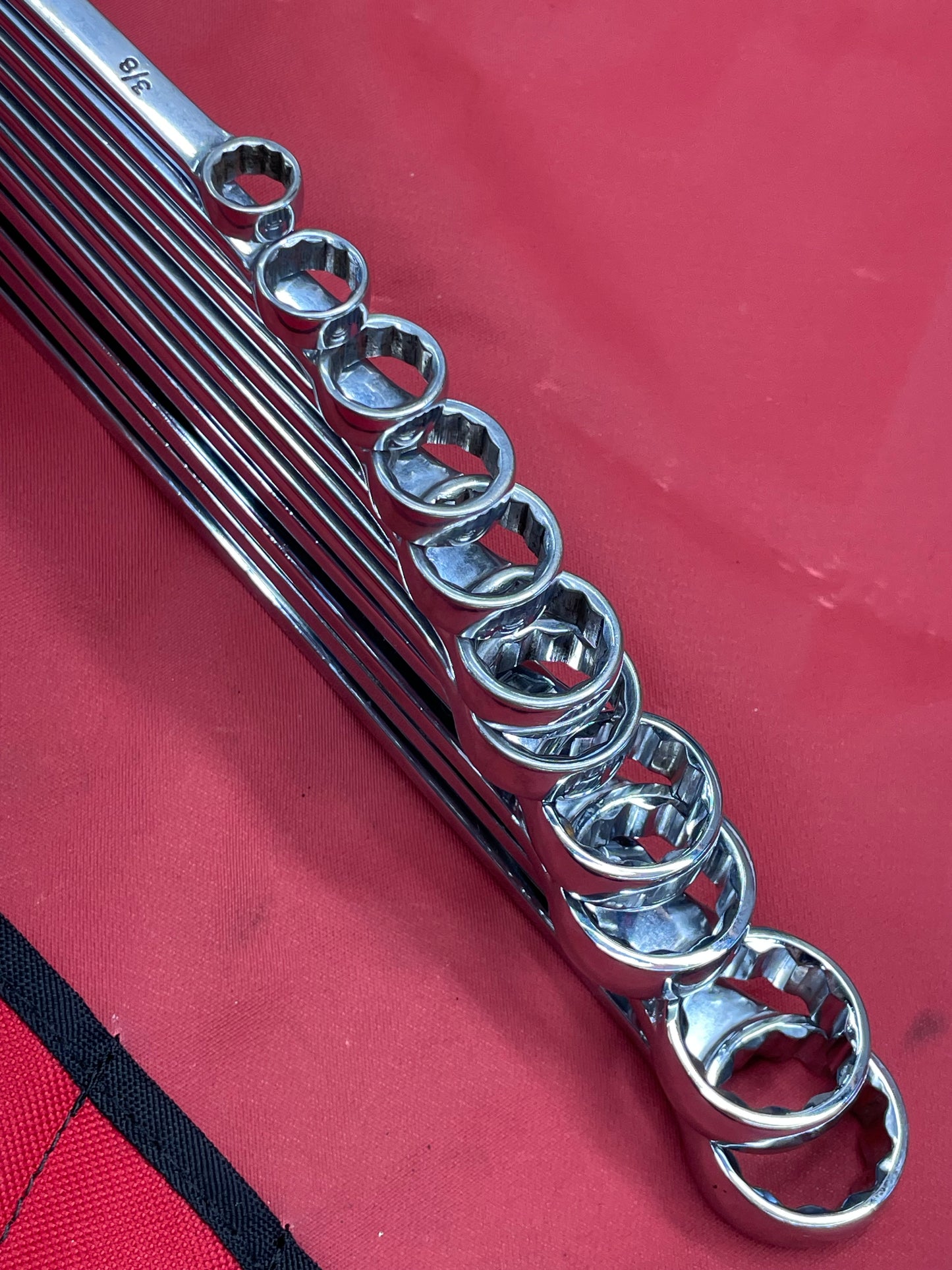 Mac SAE Short Pattern Combo Wrench Set 11pc 3/8”-1” USA