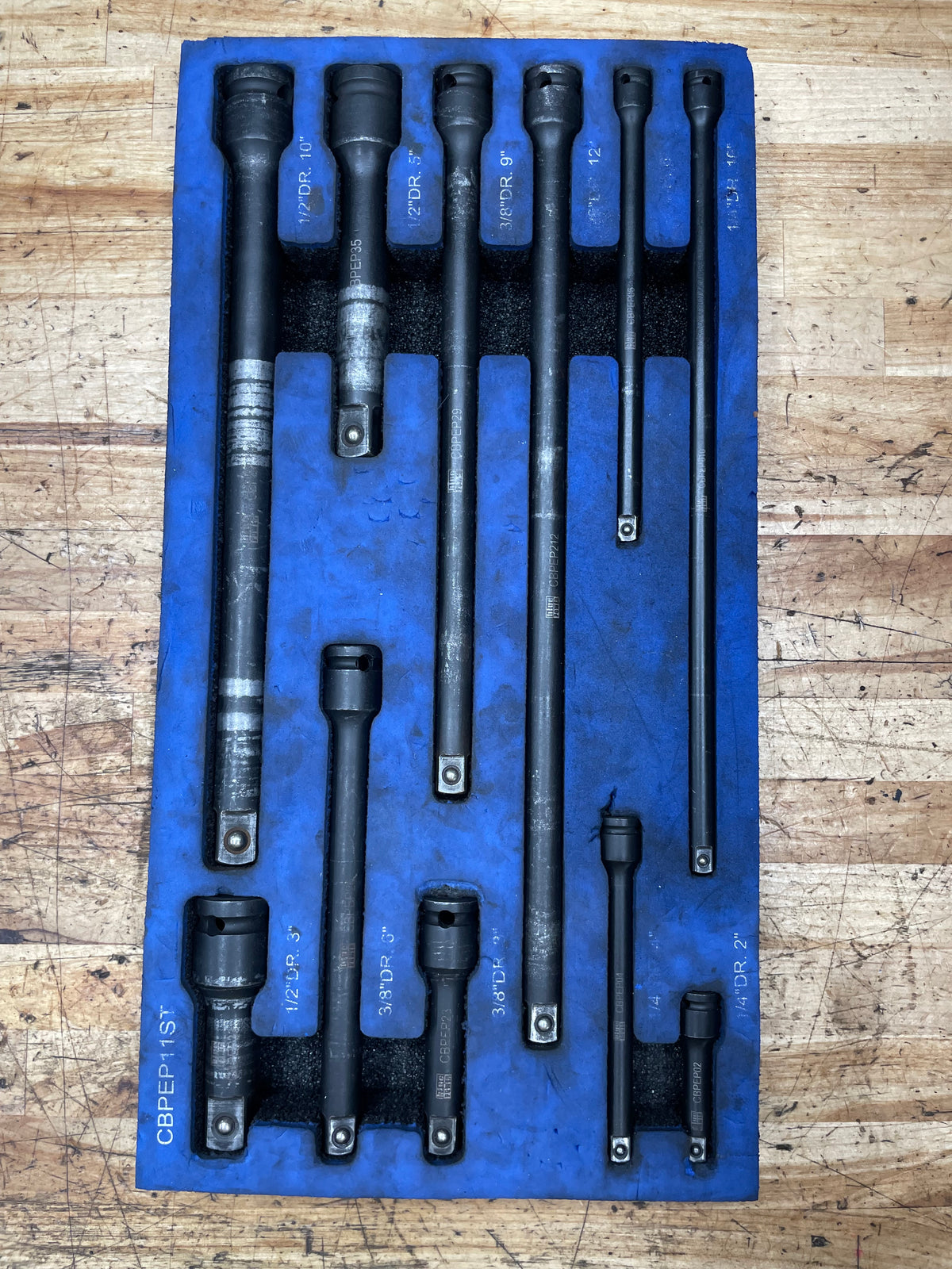 Blue Power 11pc Impact Extension Foam Set CBPEP11ST