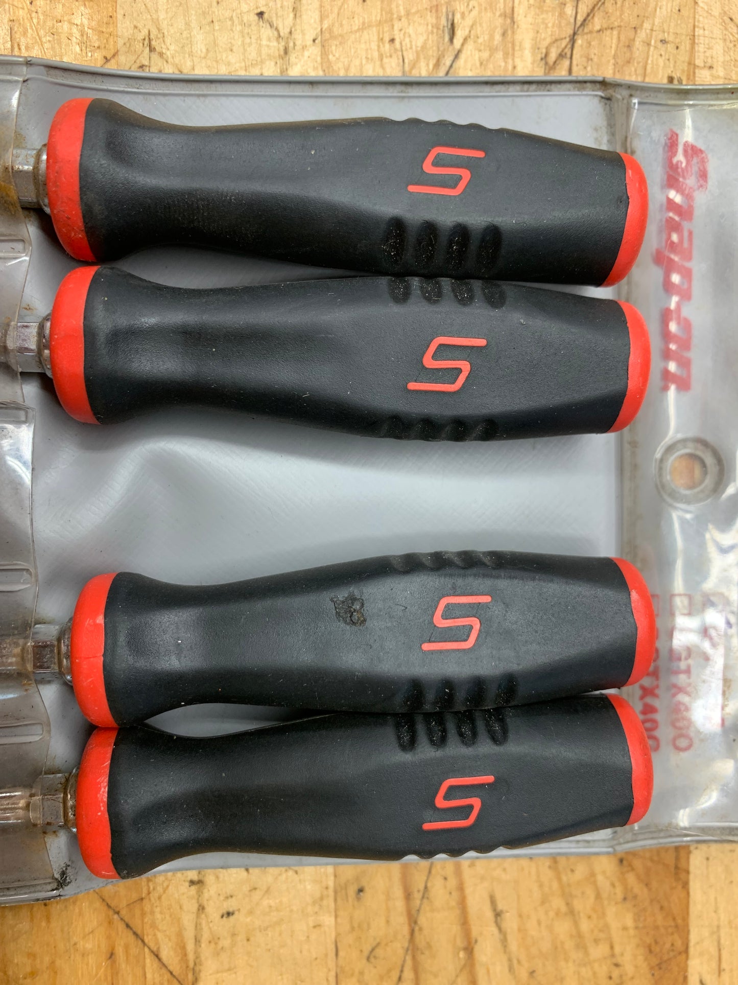 Snap On Mini Torx Screwdriver Pouch Set Vintage Soft Grip USA SGTX40B