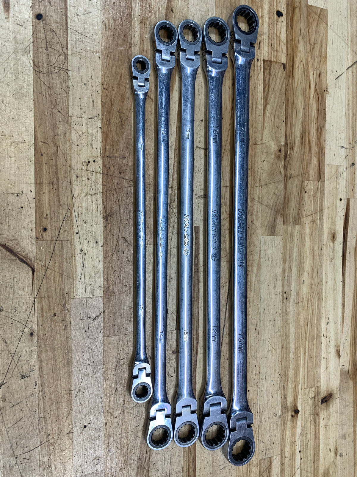 Matco Ribsm Set Matco XL Metric Flex Head Ratcheting Wrench Set 5pc. SRFBXLM52TA – MRC ...