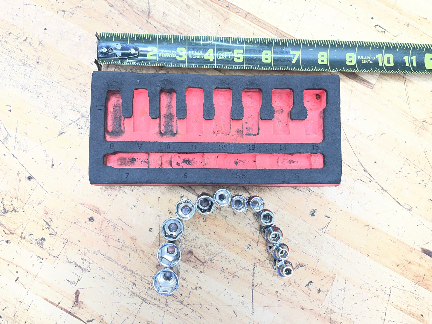 Astro Pneumatic 1/4” Metric Universal Swivel Socket Set 12pc in Foam 7412
