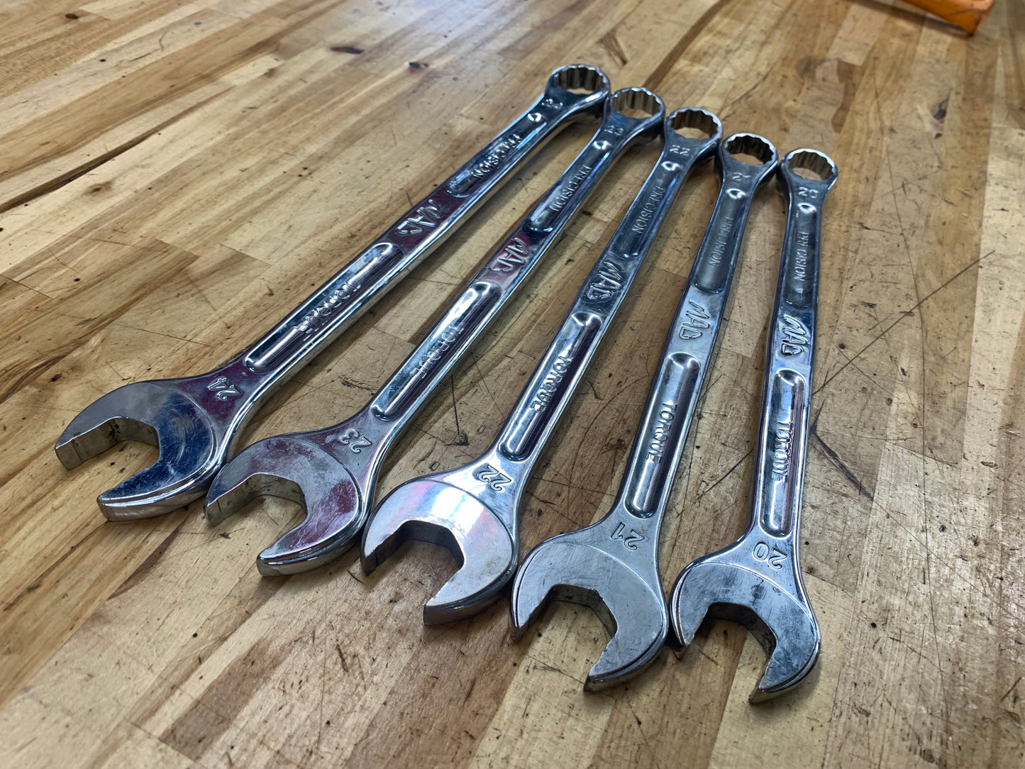 Mac Tools XL Metric Combo Wrench set 20-24mm 5pc SCLM5RBRT