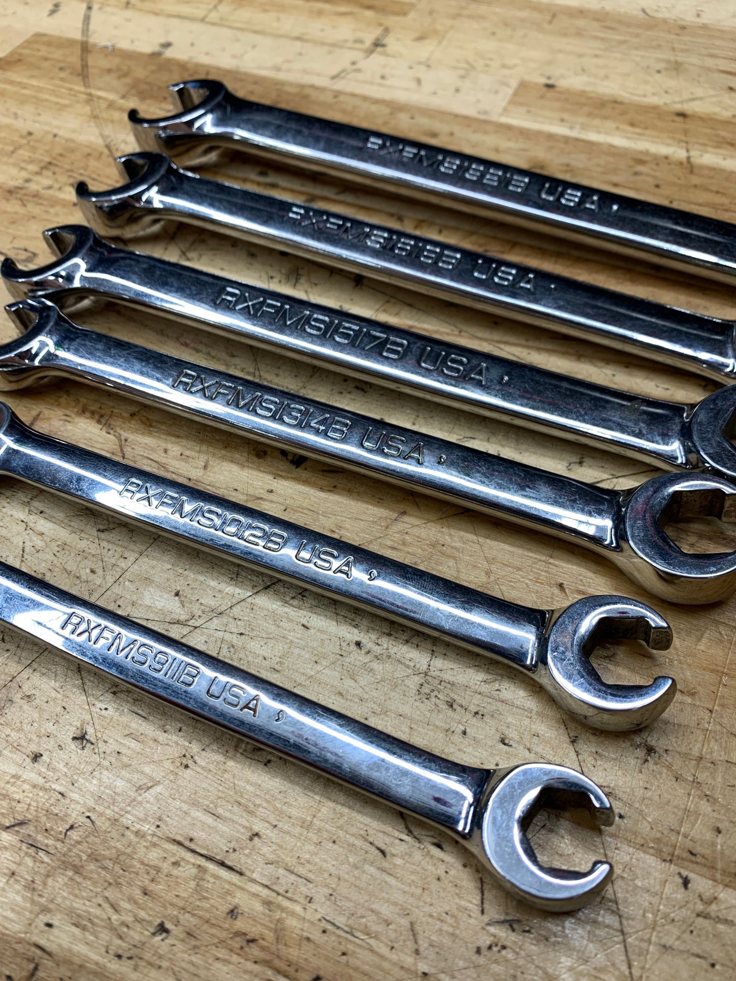 Snap On Metric Flare Wrench Set 9-21mm 6pc USA RXFMS606B