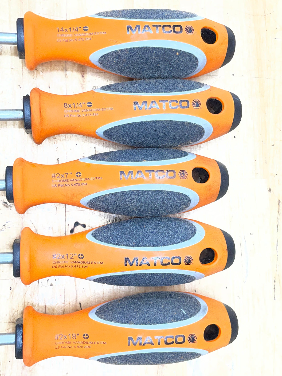 Matco Long Screwdriver Set 5pc GERMANY SSPO5XLCA