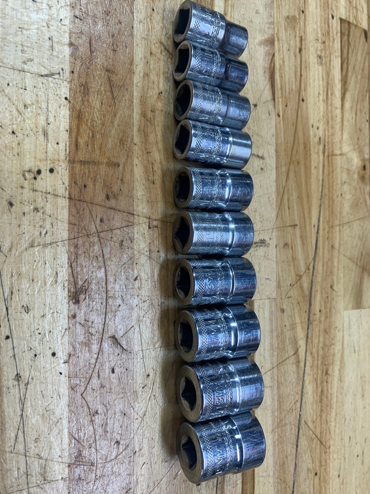 Mac Tools 3/8 Metric Shallow Socket Set 10pc  6pt