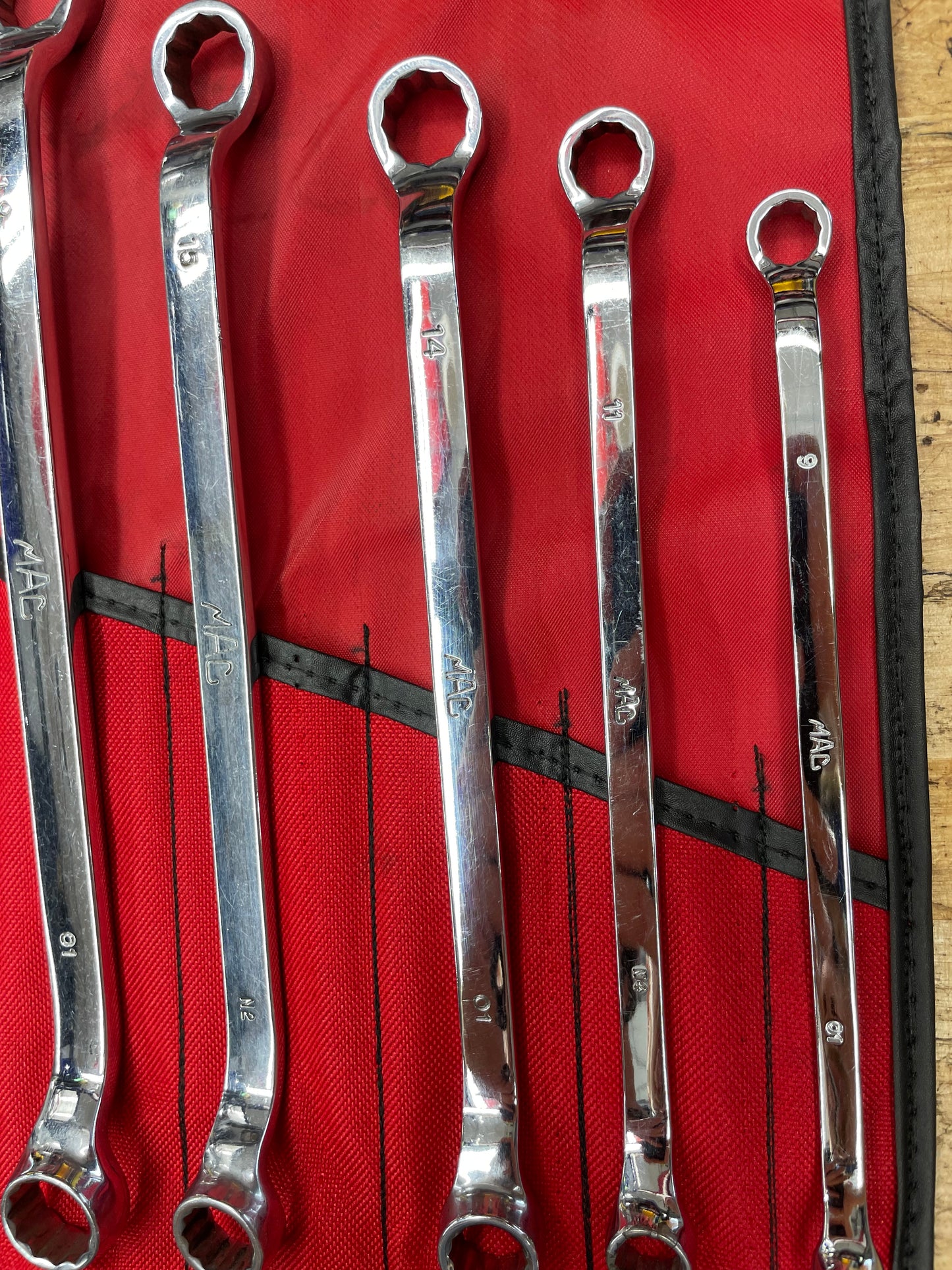 Mac Tools Metric Offset Box Wrench Set 7pc 8-24mm USA SBOL6K