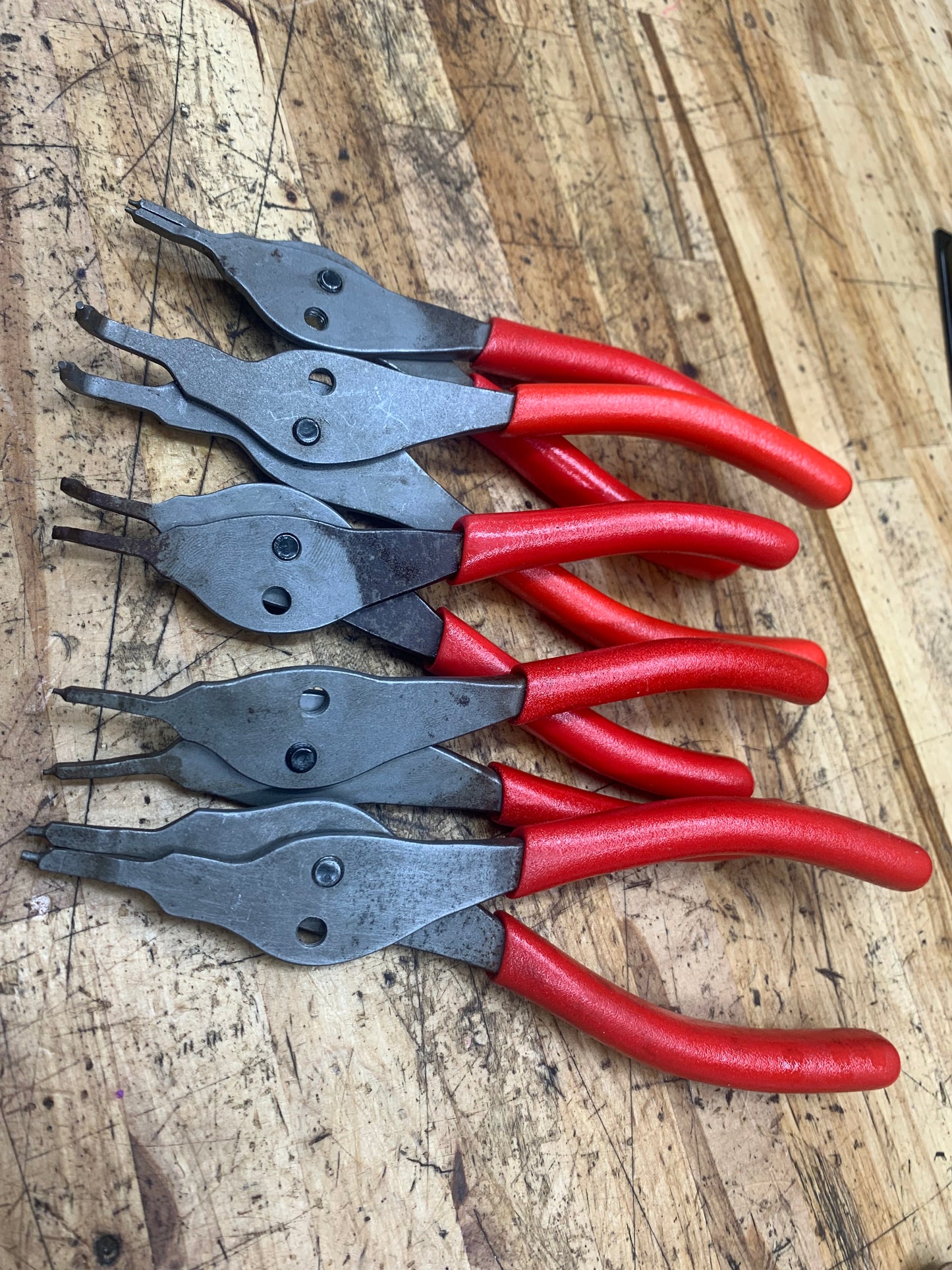 Snap On Snap Ring Plier Tray Set 5pc USA SRPC105