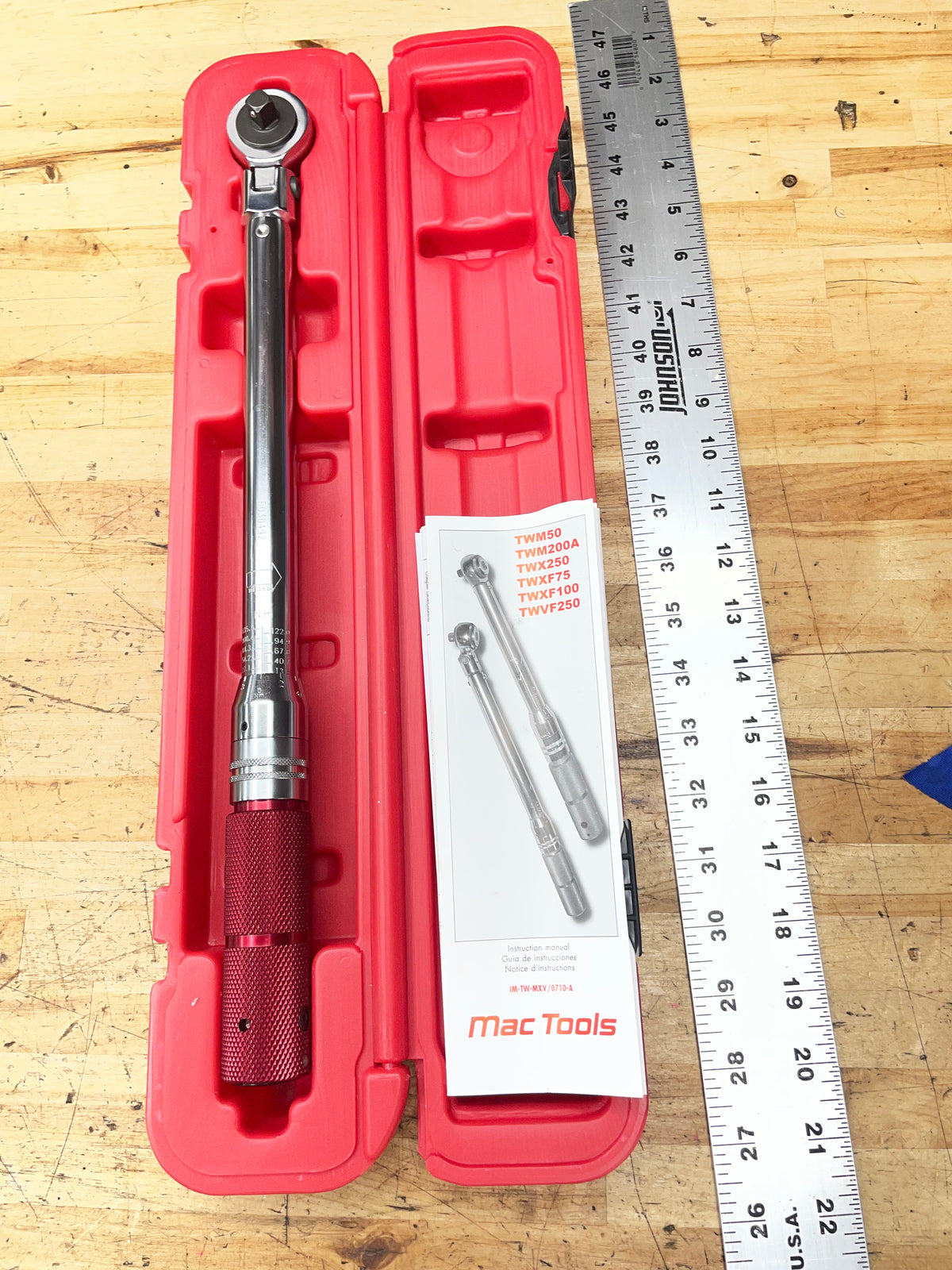 Mac Tools 3/8” Click Type Flex Head Torque Wrench 10-100FtLb. BRAND NEW TWXF100