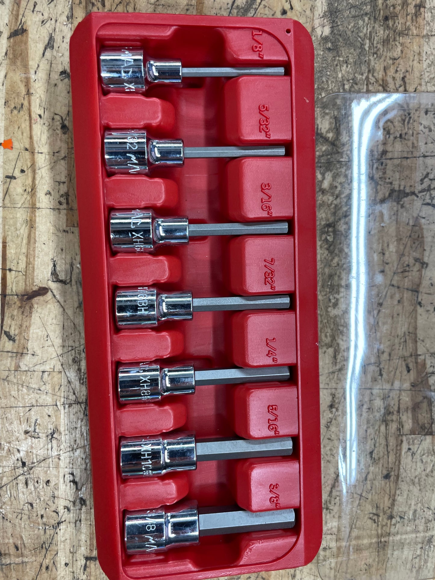 Mac Tools SAE Tamperproof Hex Bit Socket Set  SXAH7PT