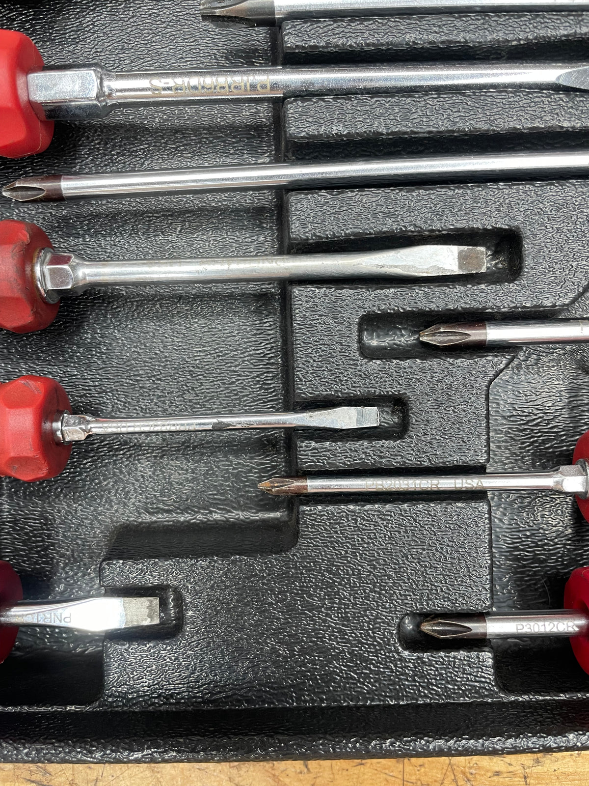 Mac Tools Screwdriver Tray Set Red 12pc SDB12DR-S
