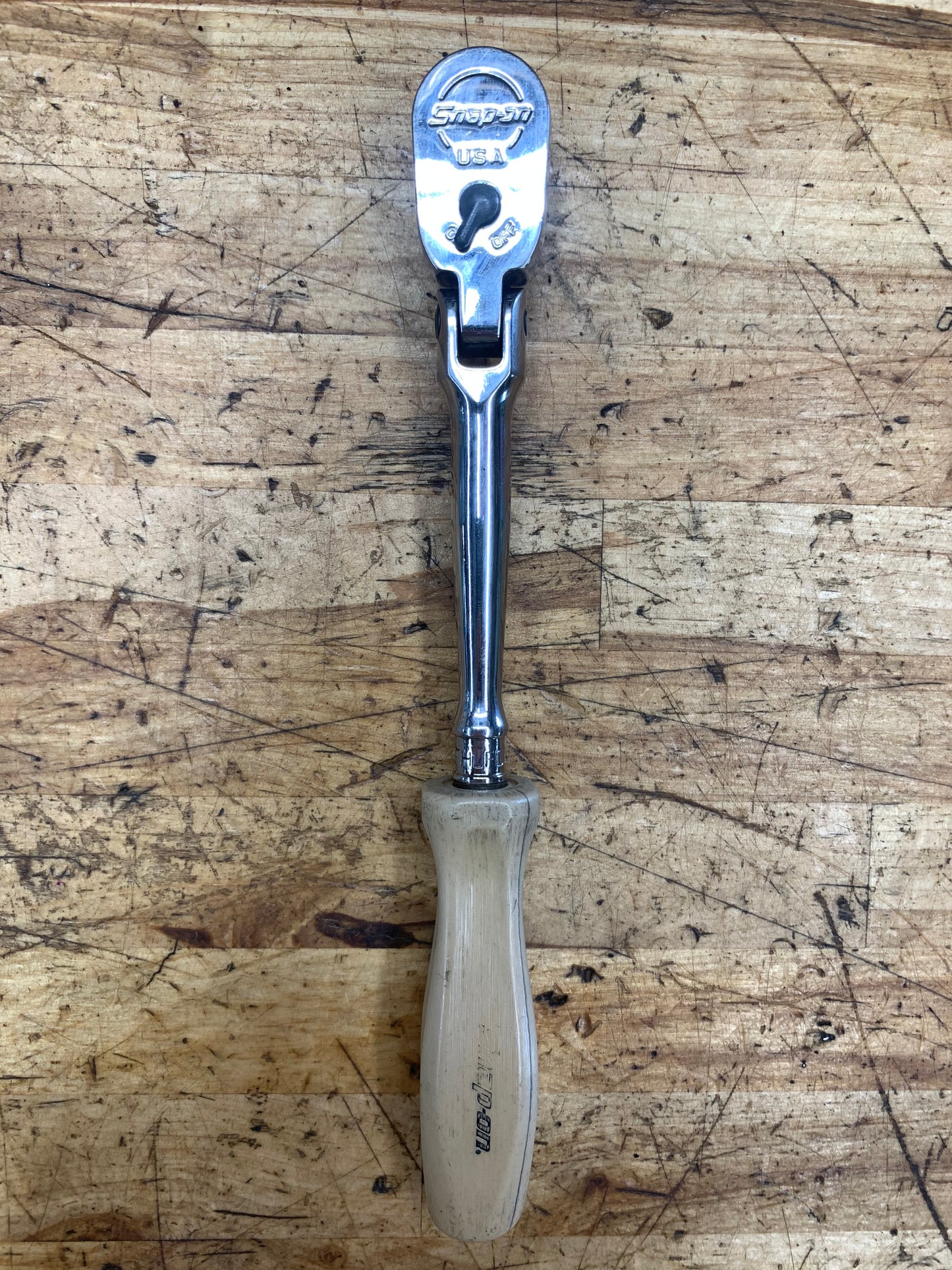 Snap On 1/4" Flex Head Combat Tan Hard Handle Ratchet USA THLFD72