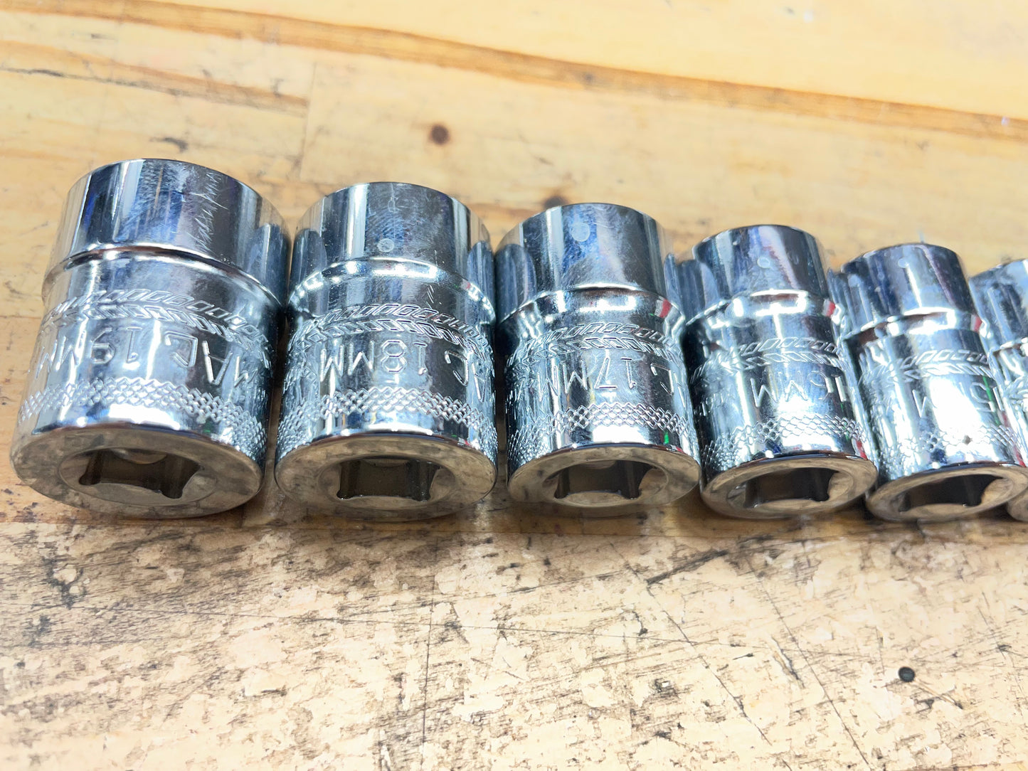 Mac 3/8” Metric Shallow Socket Set 10pc 10-19mm