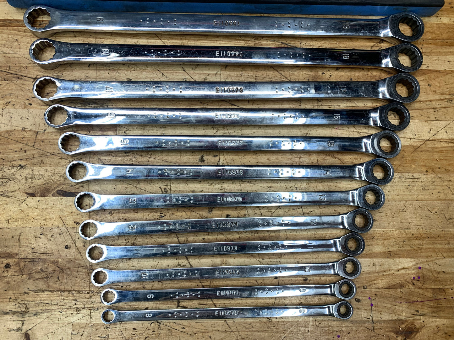 Expert by Mac Tools Metric Extra Long Ratcheting Box Wrench Set 12pc E111120