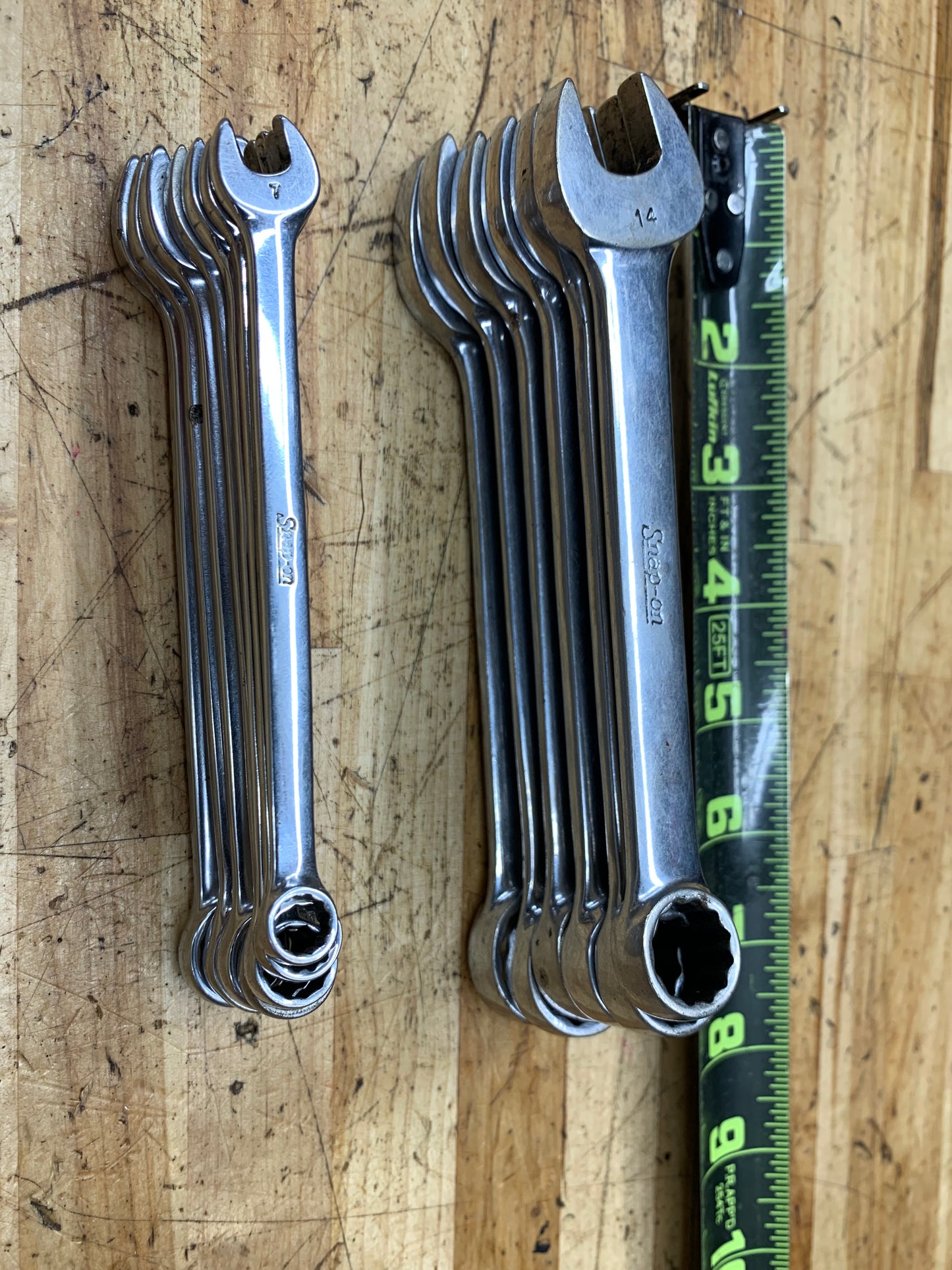 Snap On Metric Short Pattern Wrench Set 13pc 7-19mm USA