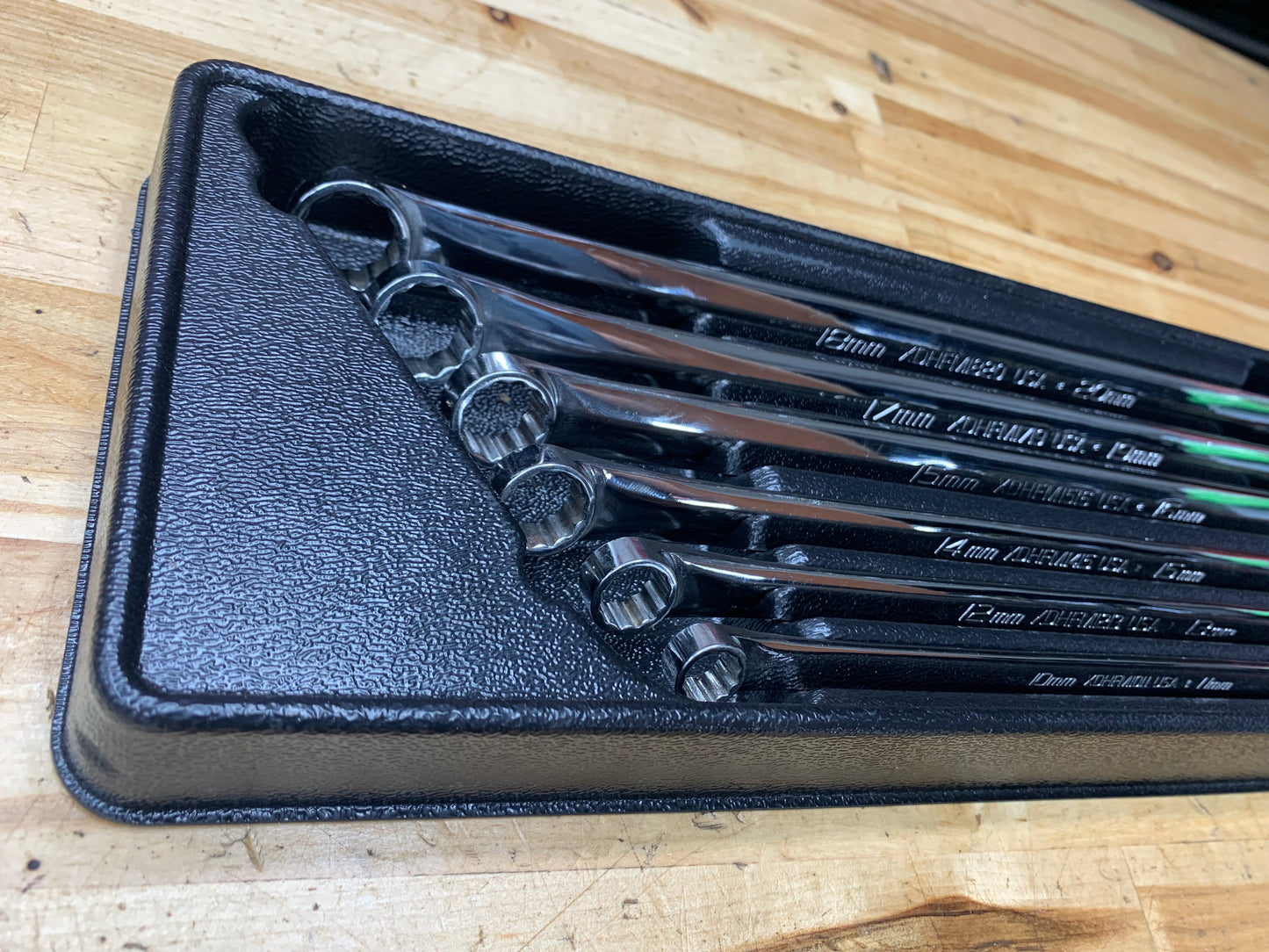 Snap On Metric 6pc Long Box Wrench Set Zero Offset 10-20mm USA XDHFM606