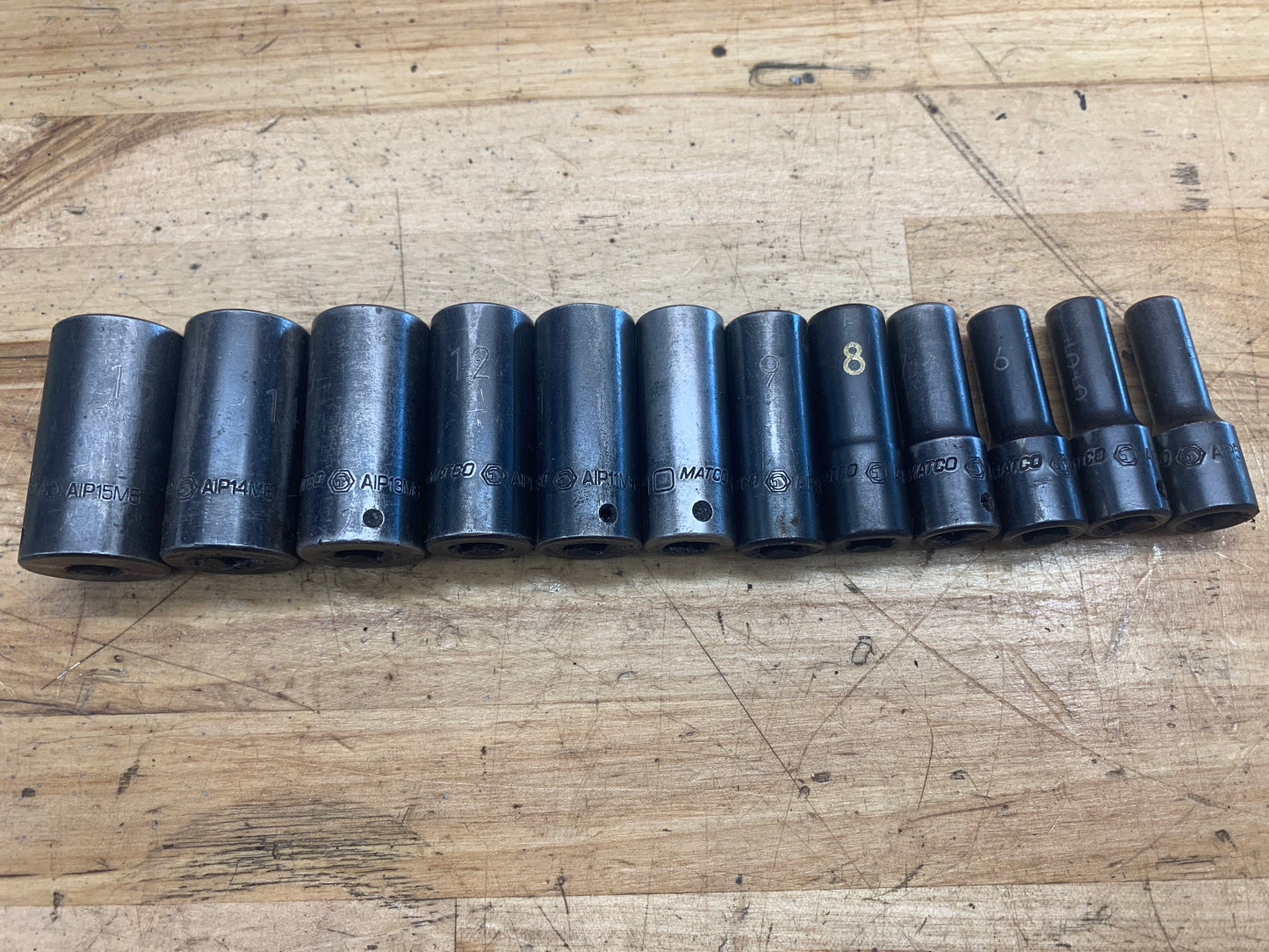 Matco 1/4” Metric Impact Deep Socket Set SADPM146V