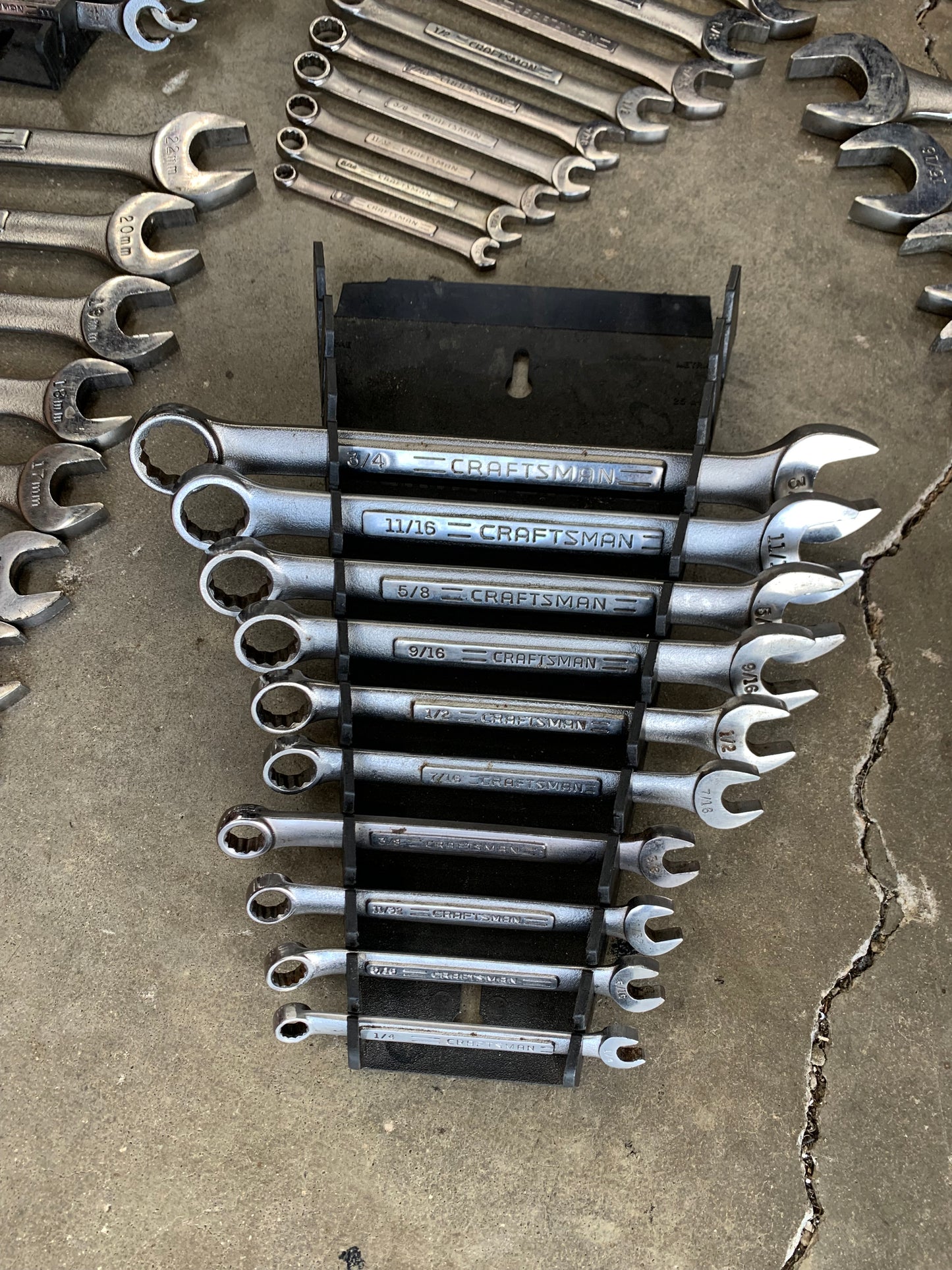 100% USA Craftsman Massive Tool Lot 13 COMPLETE WRENCH SETS SAE & Metric 196Pc