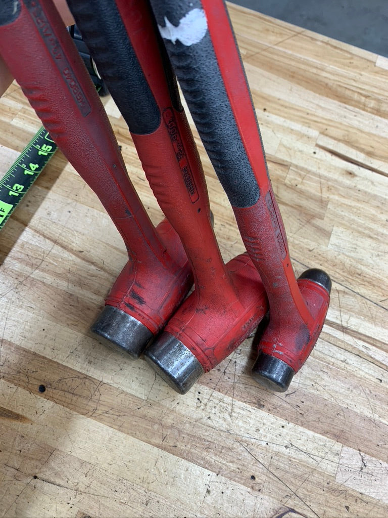 Snap On Ball Peen Hammer Set Deadblow 3pc 16oz, 32oz, 40oz