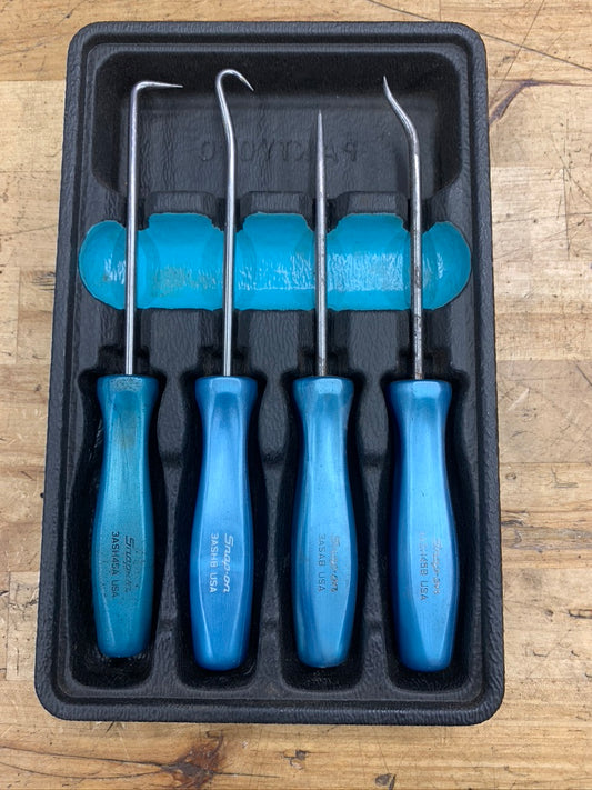 Snap On Pearl Blue Mini Pick Set 4pc USA