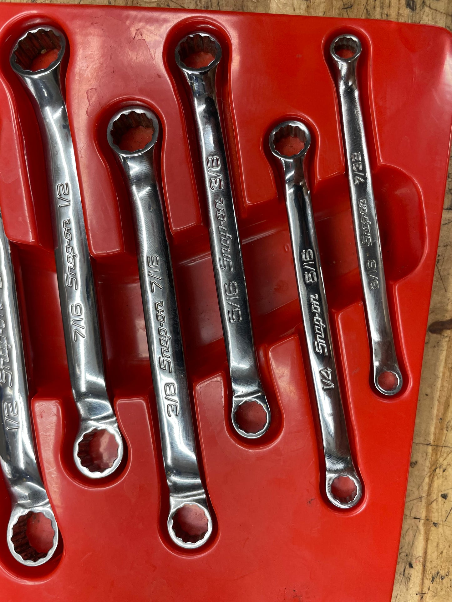 Snap On Metric Short Pattern 9pc Box Wrench Set 3/16”-13/16” USA XS609