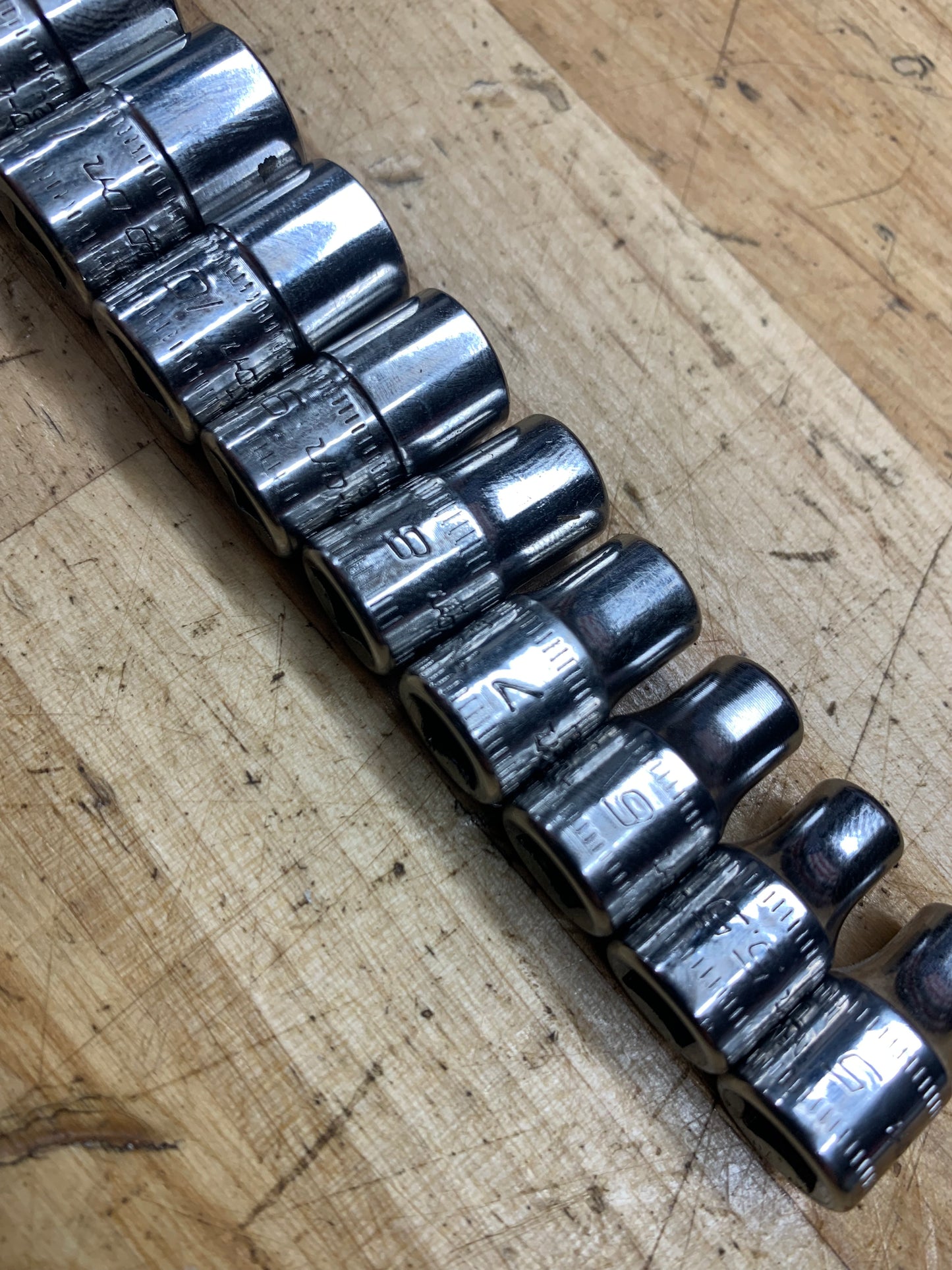 Snap On 1/4” Metric Shallow Socket Set 12pc, 5-15mm USA 112TMMY