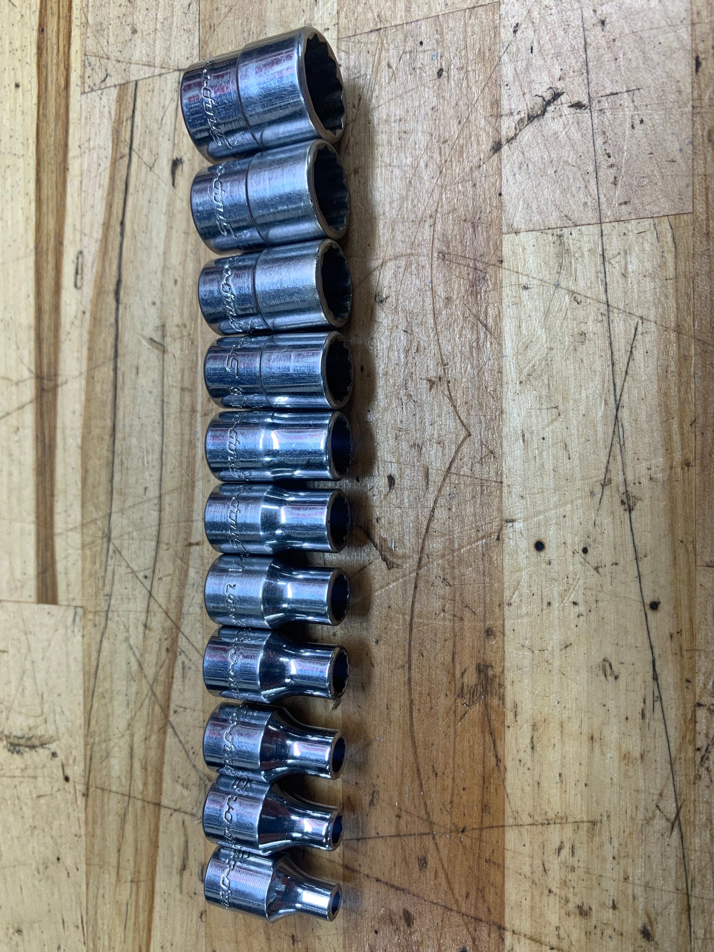 Snap On 1/4" Shallow Socket set SAE 11pc