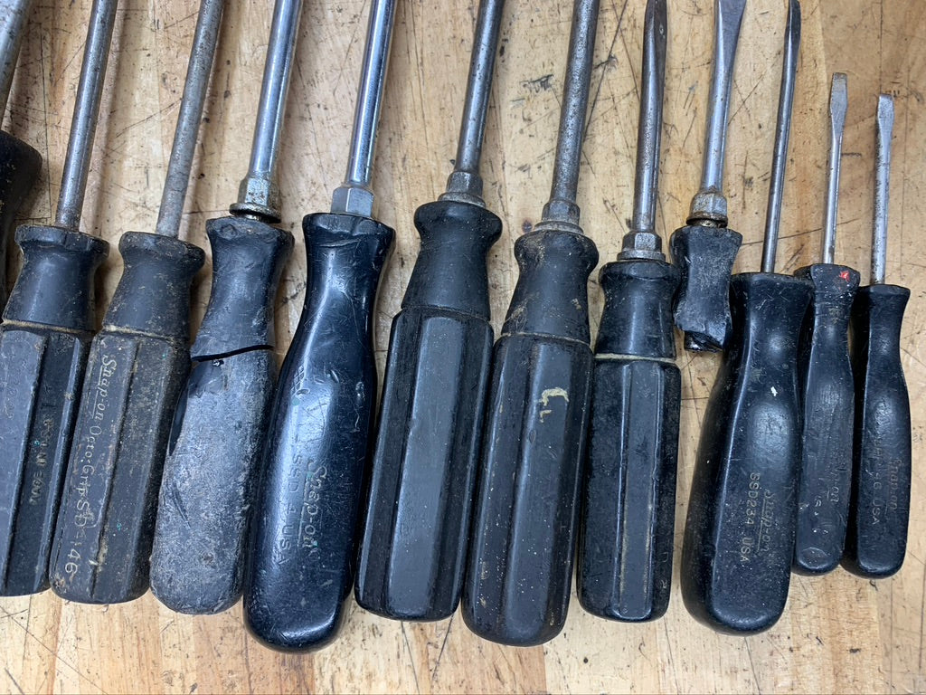 Snap On Vintage & Octo Grip Screwdriver BIG BUNDLE 35pc USA