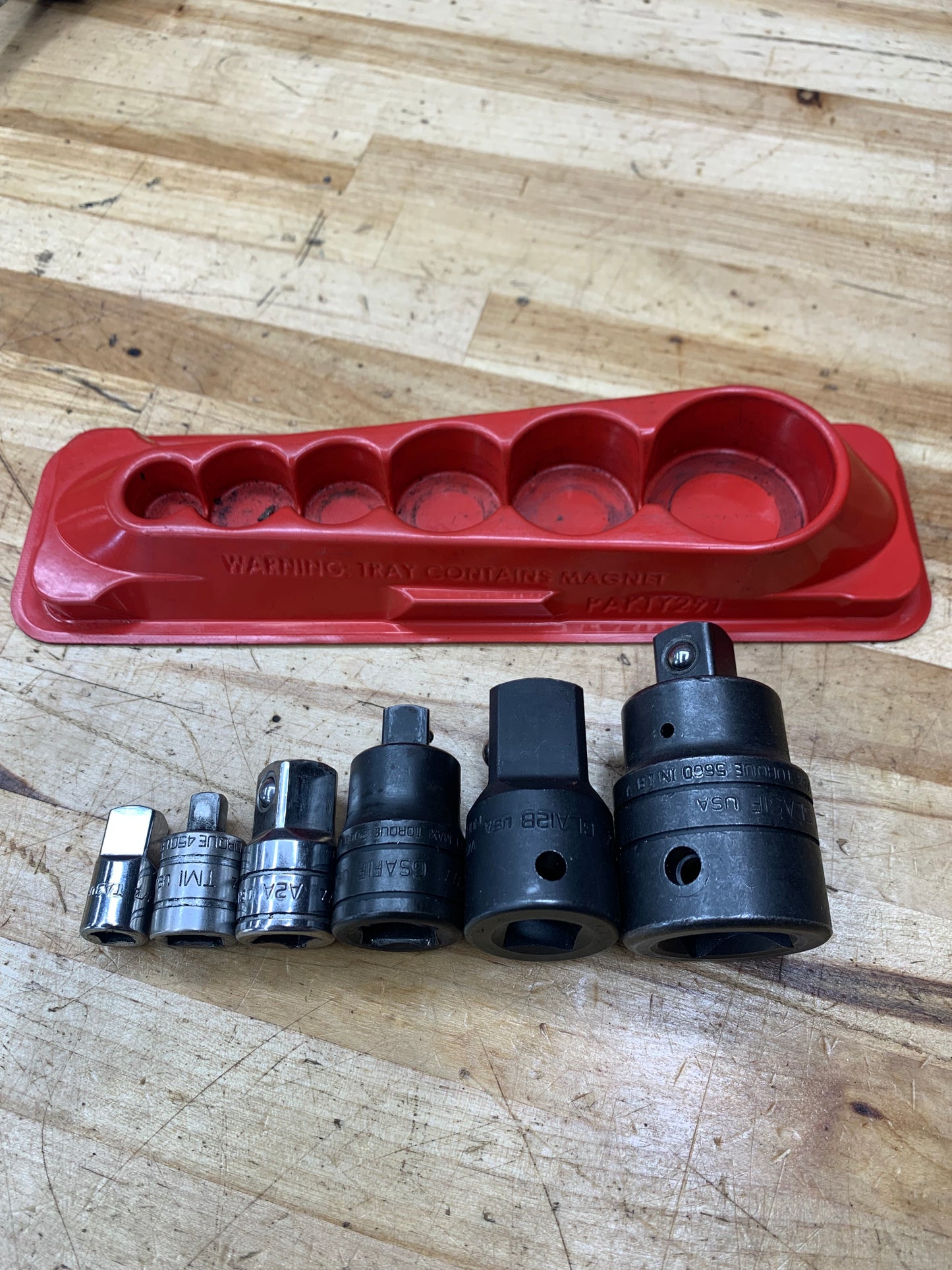 Snap On Square Adaptor Set 6pc. USA 1206GS